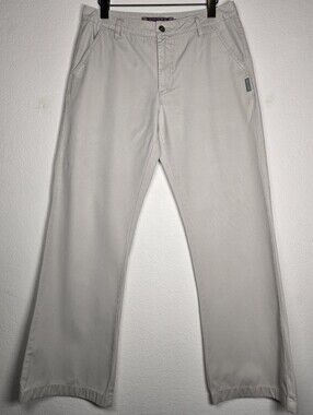 VTG Silver Jeans Co Wide Leg Khaki Chino Pants Y2K Baggy 32x29